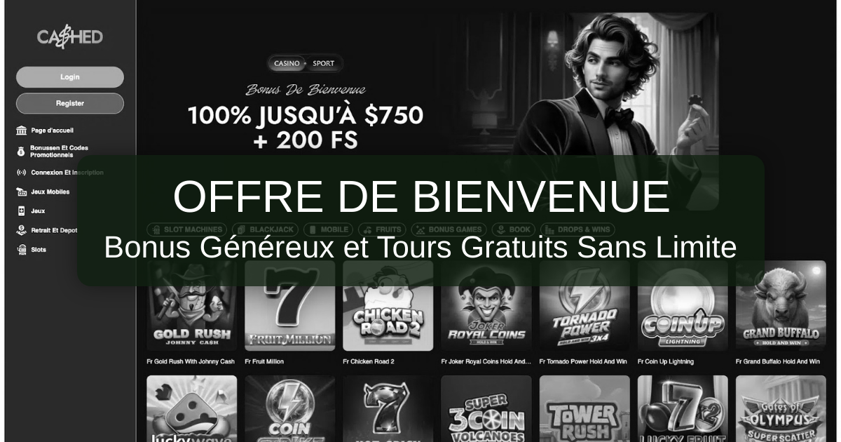 Cashed Casino : Le Casino en Ligne pour les Joueurs Français